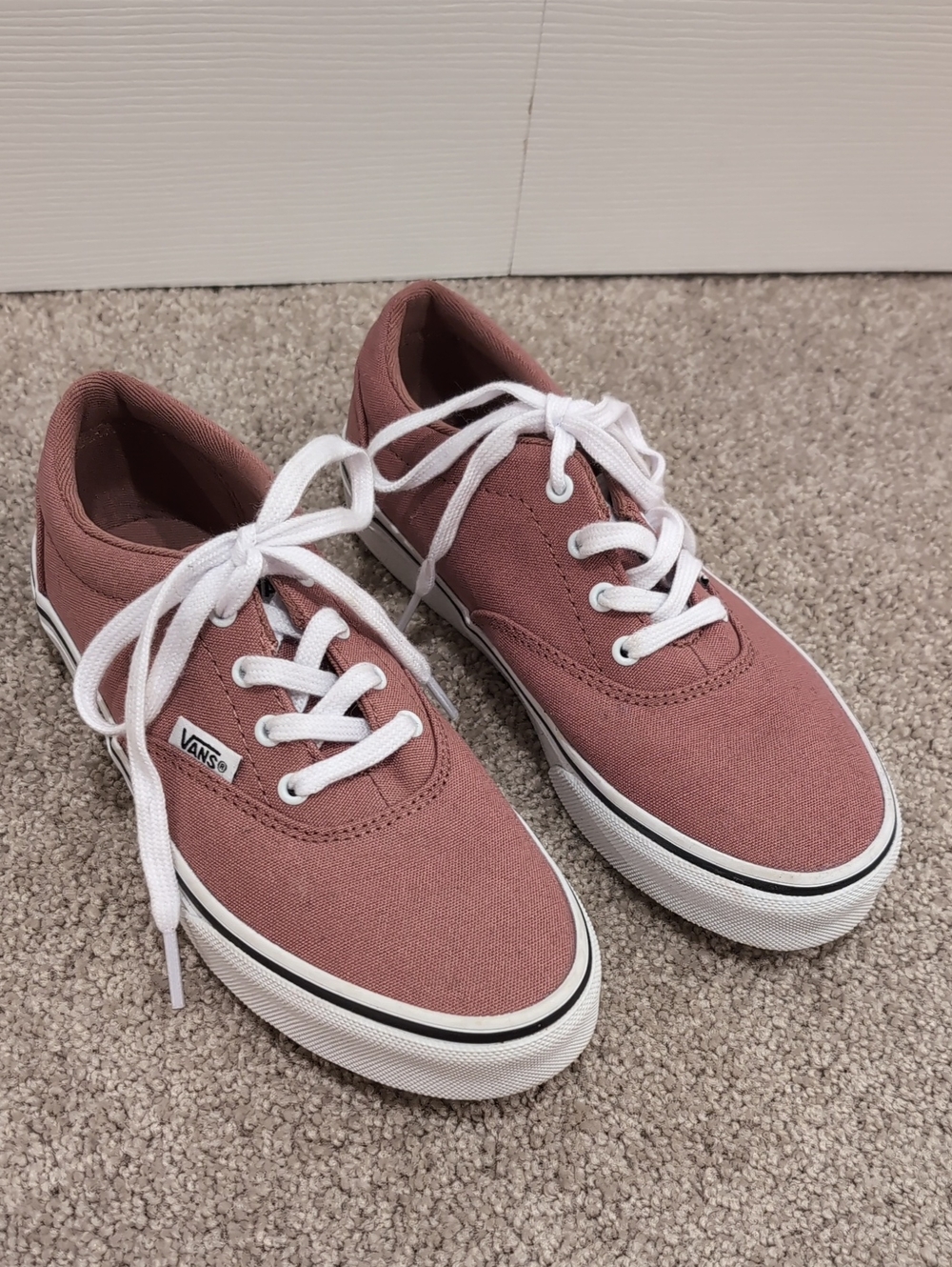Vans Kids Dusty Rose Canvas Low-Top Sneakers